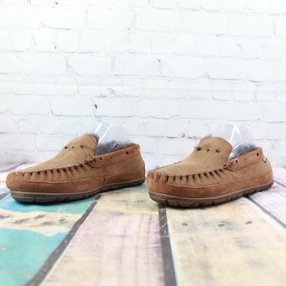 LL BEAN Lined Wicked Good Moccasin Slippers 8 M - Picture 2 of 9